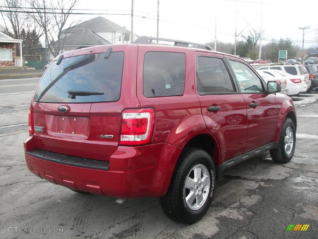 2009 Escape XLT V6 4WD - Sangria Red Metallic / Stone photo #3