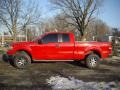 2008 Bright Red Ford F150 XLT SuperCab 4x4  photo #2