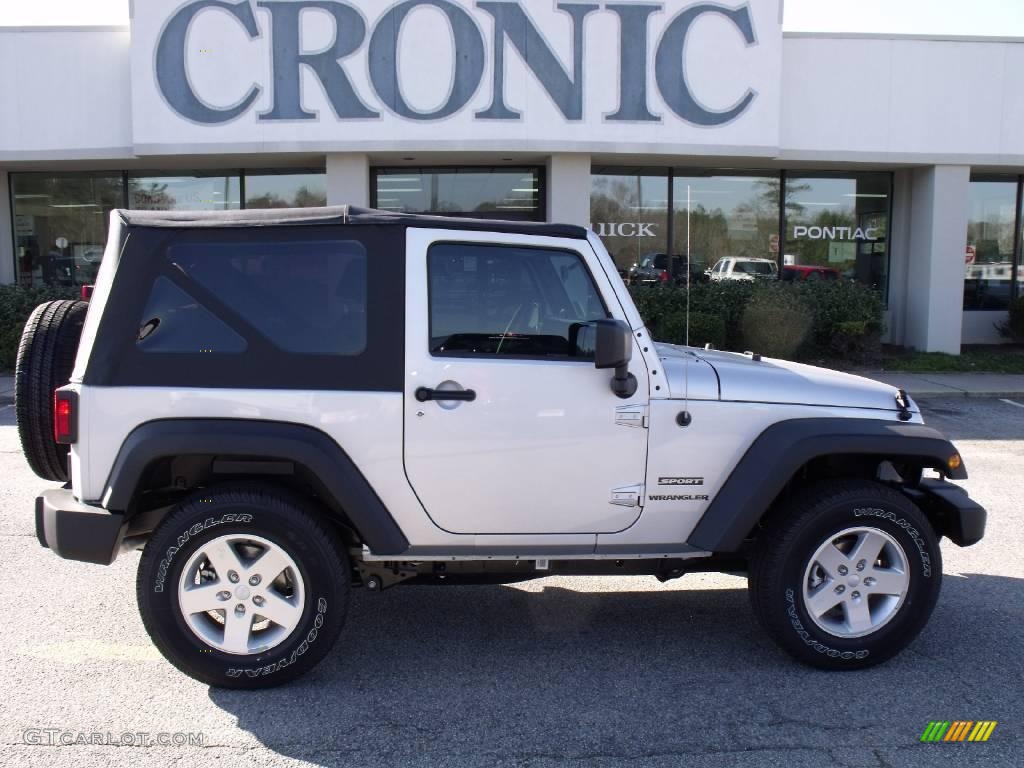 Bright Silver Metallic Jeep Wrangler