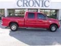 2004 Red Ford F250 Super Duty XLT Crew Cab  photo #1