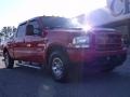 2004 Red Ford F250 Super Duty XLT Crew Cab  photo #3