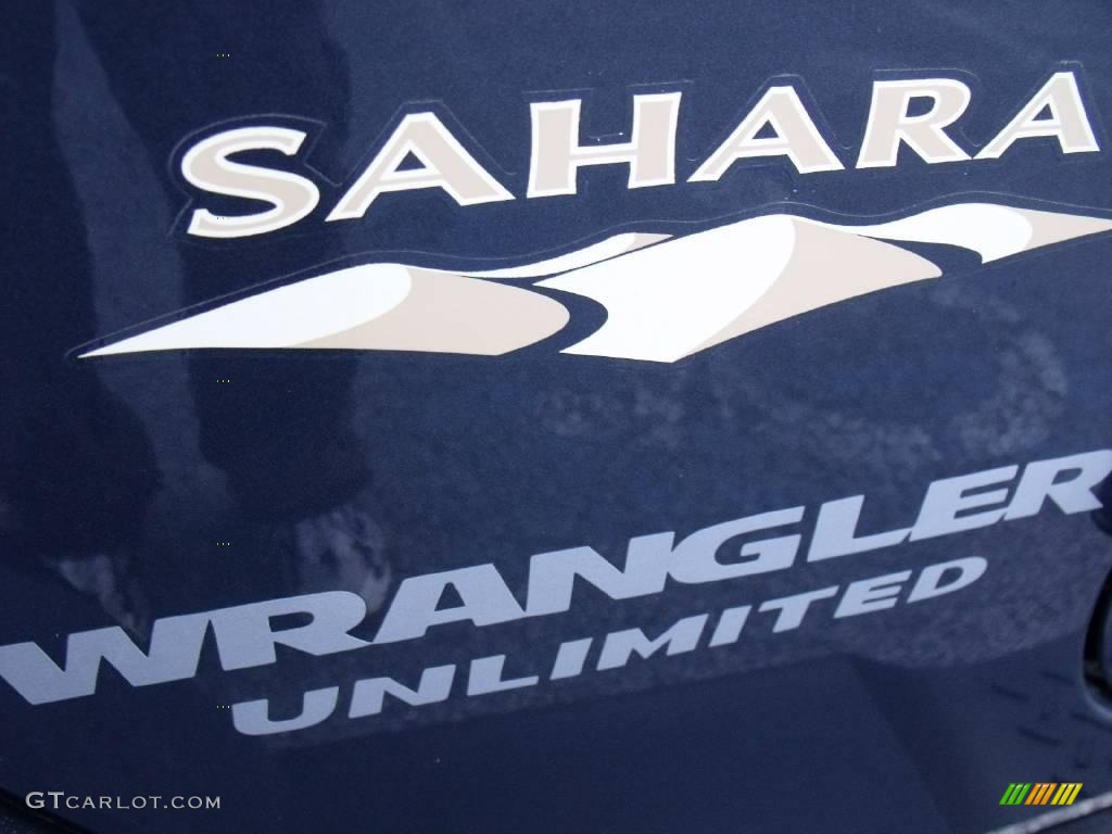 2007 Wrangler Unlimited Sahara 4x4 - Steel Blue Metallic / Dark Slate Gray/Medium Slate Gray photo #9