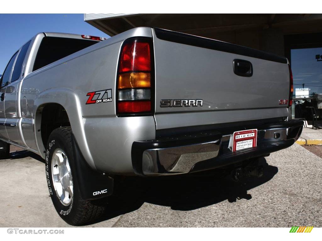 2004 Sierra 1500 SLT Extended Cab 4x4 - Silver Birch Metallic / Pewter photo #18