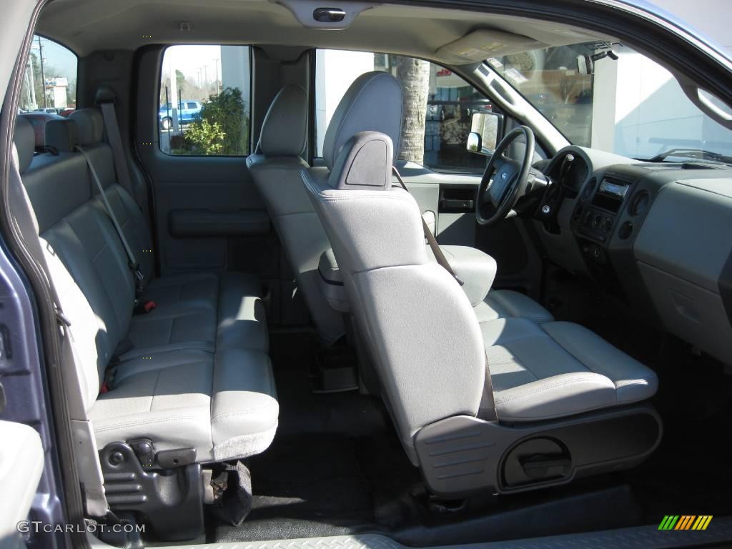2005 F150 XL SuperCab - Medium Wedgewood Blue Metallic / Medium Flint Grey photo #18