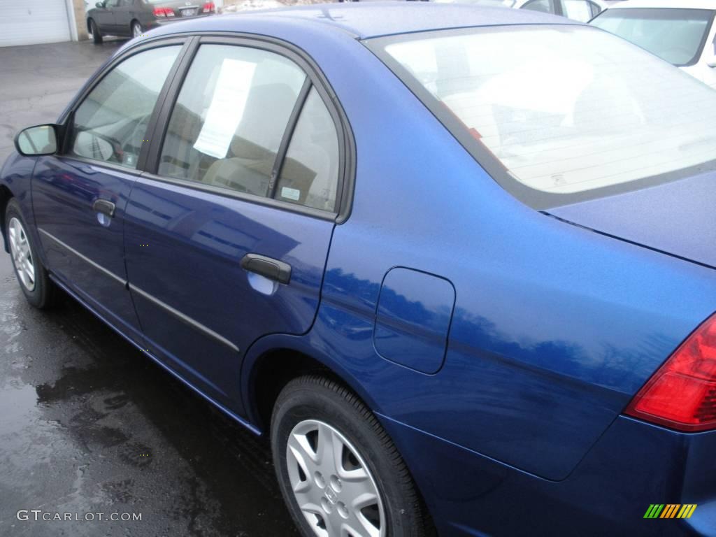 2004 Civic Value Package Sedan - Eternal Blue Pearl / Ivory Beige photo #7