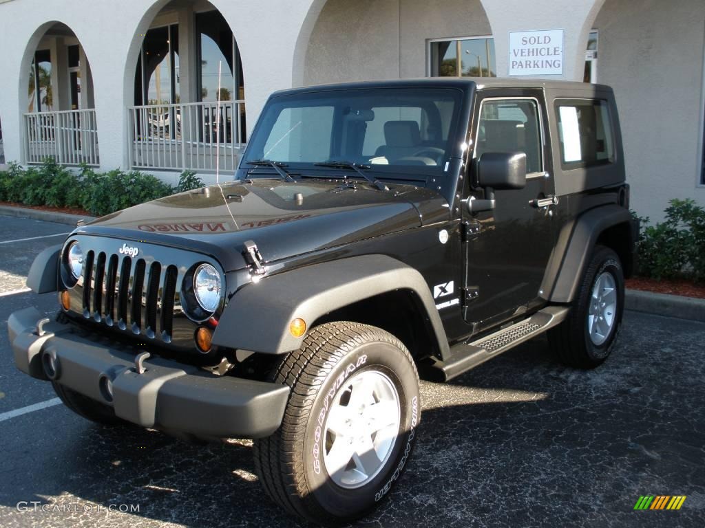 2009 Wrangler X 4x4 - Black / Dark Slate Gray/Medium Slate Gray photo #1
