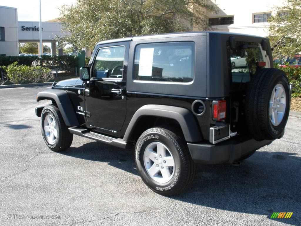 2009 Wrangler X 4x4 - Black / Dark Slate Gray/Medium Slate Gray photo #4