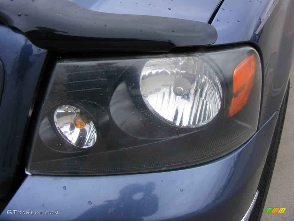 2004 F150 XLT SuperCrew - Medium Wedgewood Blue Metallic / Tan photo #10