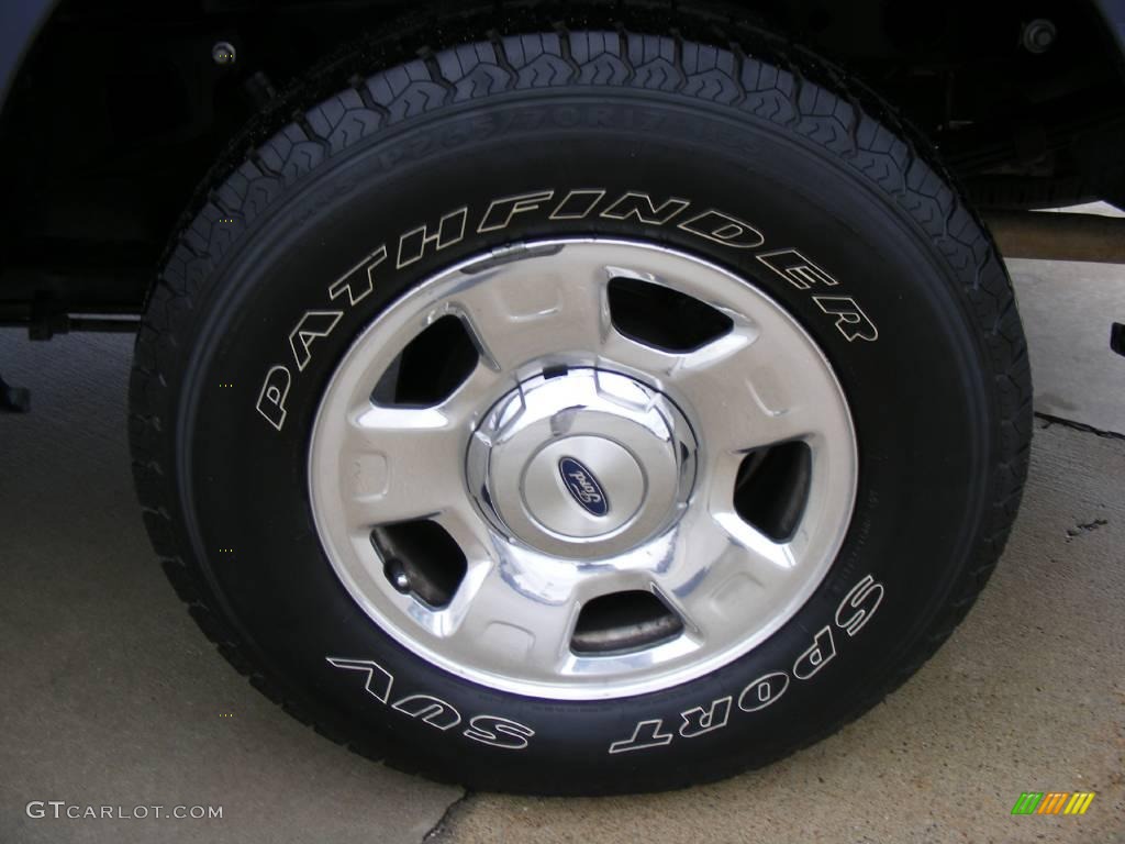 2004 F150 XLT SuperCrew - Medium Wedgewood Blue Metallic / Tan photo #13