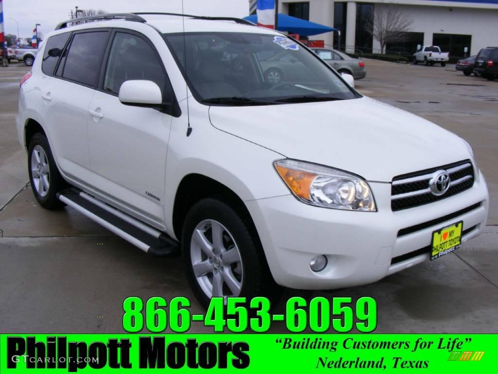 2007 RAV4 Limited - Blizzard White Pearl / Taupe photo #1