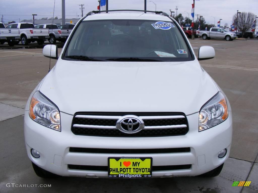2007 RAV4 Limited - Blizzard White Pearl / Taupe photo #8