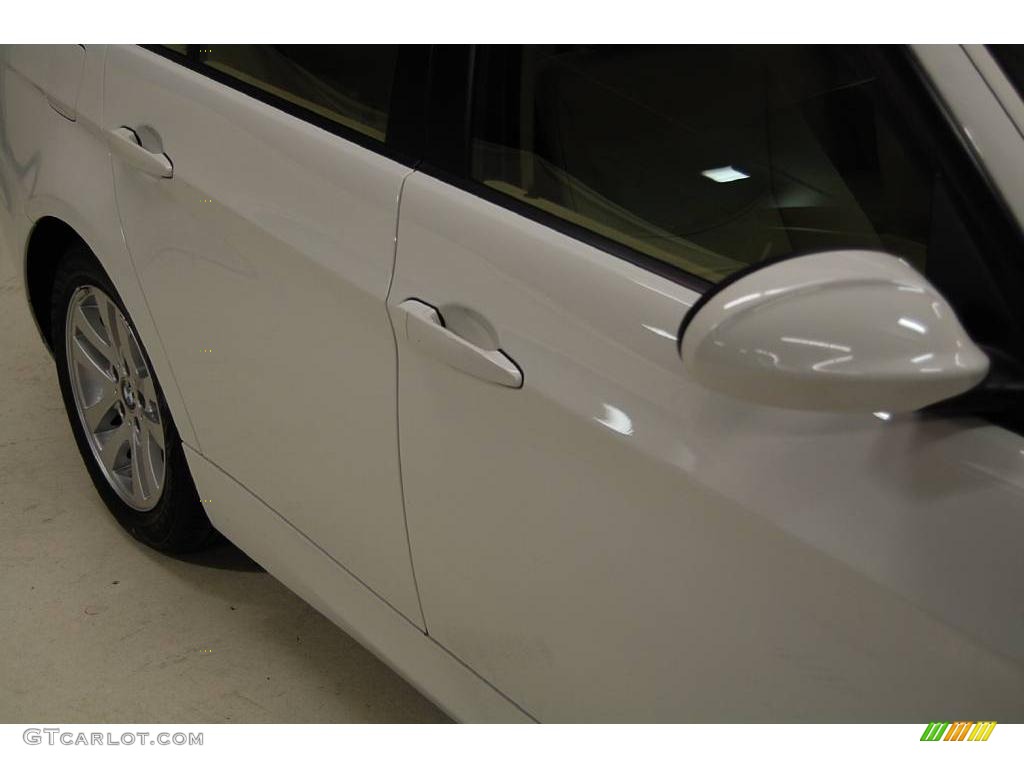2007 3 Series 328i Wagon - Alpine White / Beige photo #4