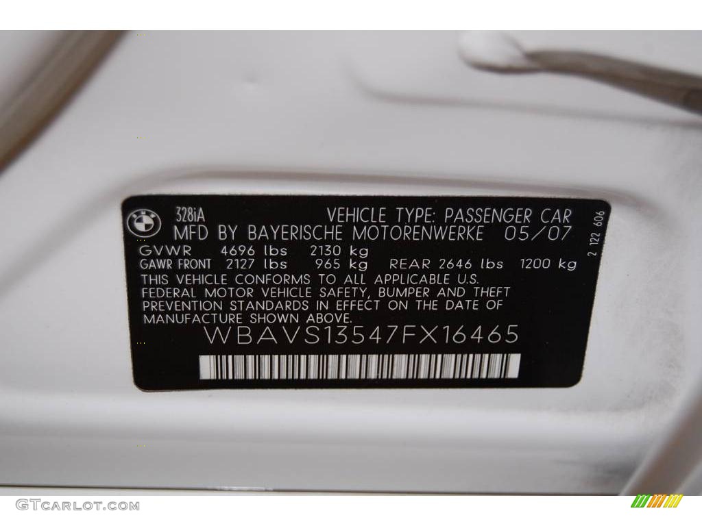2007 3 Series 328i Wagon - Alpine White / Beige photo #16