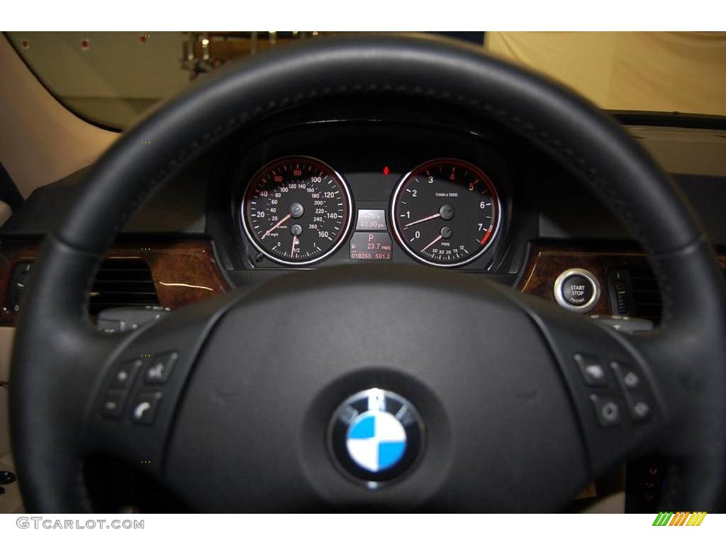 2007 3 Series 328i Wagon - Alpine White / Beige photo #34