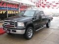 2005 Black Ford F250 Super Duty Lariat Crew Cab 4x4  photo #2