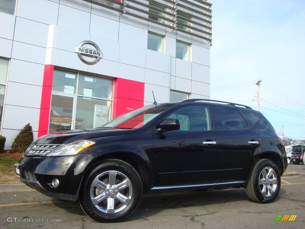 2007 Murano SL AWD - Super Black / Charcoal photo #4