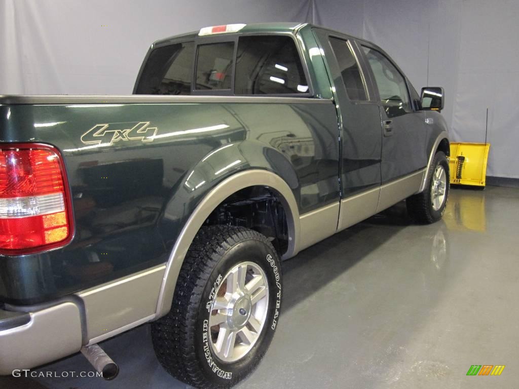 2006 F150 XLT SuperCab 4x4 - Aspen Green Metallic / Tan photo #2