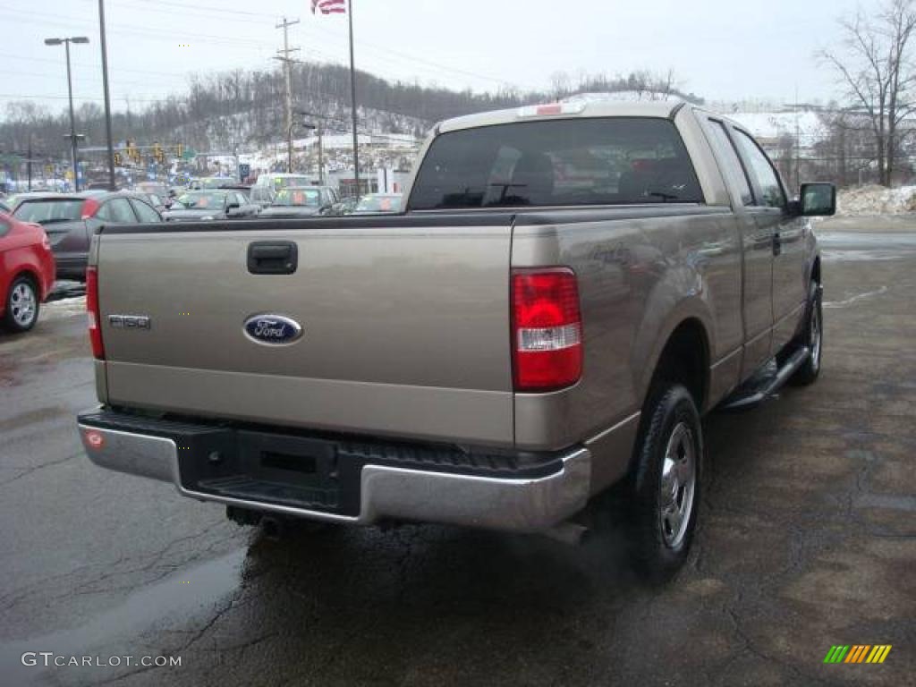 2006 F150 XLT SuperCab 4x4 - Arizona Beige Metallic / Tan photo #4