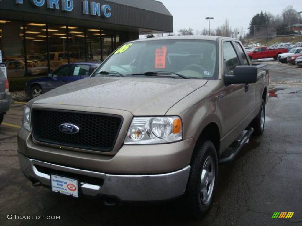2006 F150 XLT SuperCab 4x4 - Arizona Beige Metallic / Tan photo #12