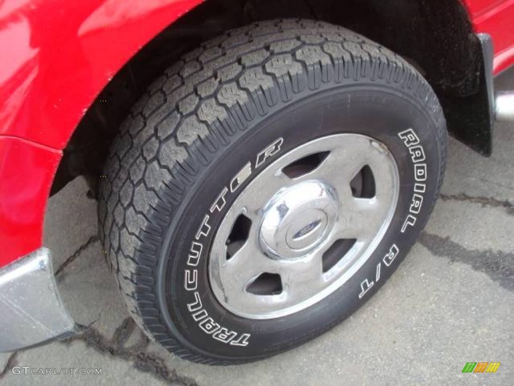 2005 F150 XLT SuperCab 4x4 - Bright Red / Tan photo #9