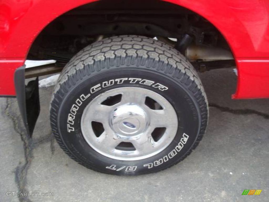 2005 F150 XLT SuperCab 4x4 - Bright Red / Tan photo #12