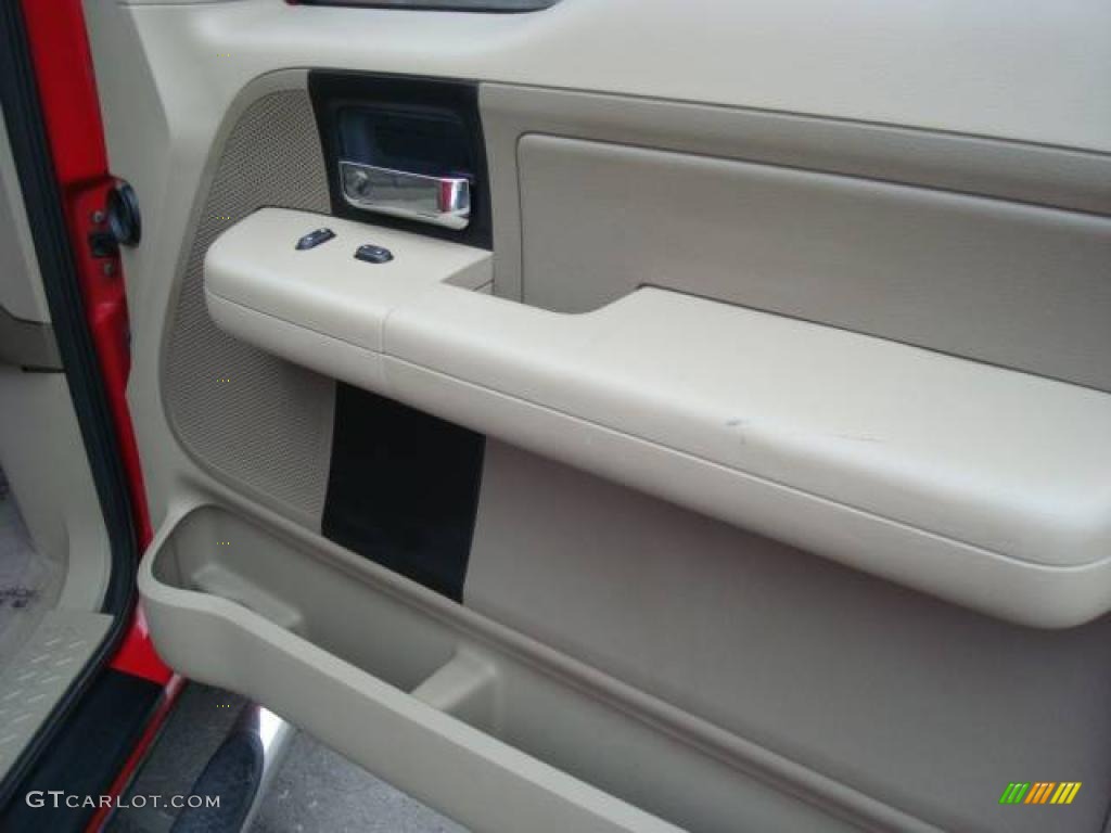 2005 F150 XLT SuperCab 4x4 - Bright Red / Tan photo #15