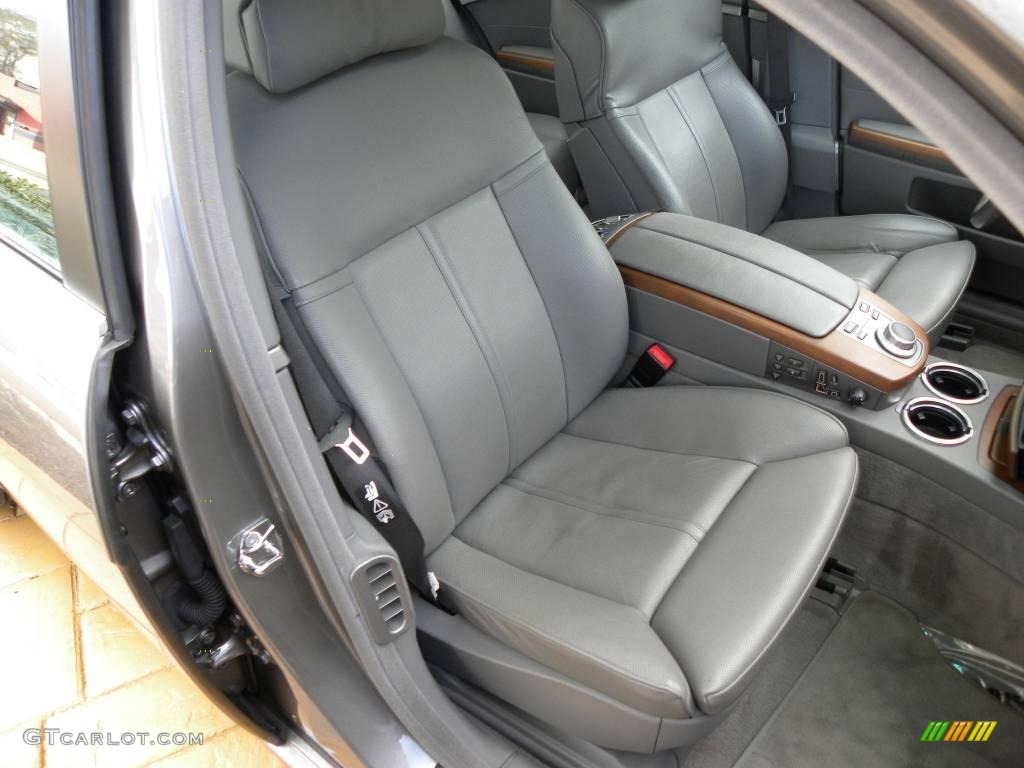 2006 7 Series 750Li Sedan - Titanium Grey Metallic / Basalt Grey/Flannel Grey photo #9