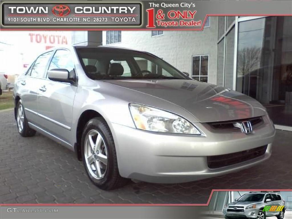 2004 Accord EX-L Sedan - Satin Silver Metallic / Black photo #1