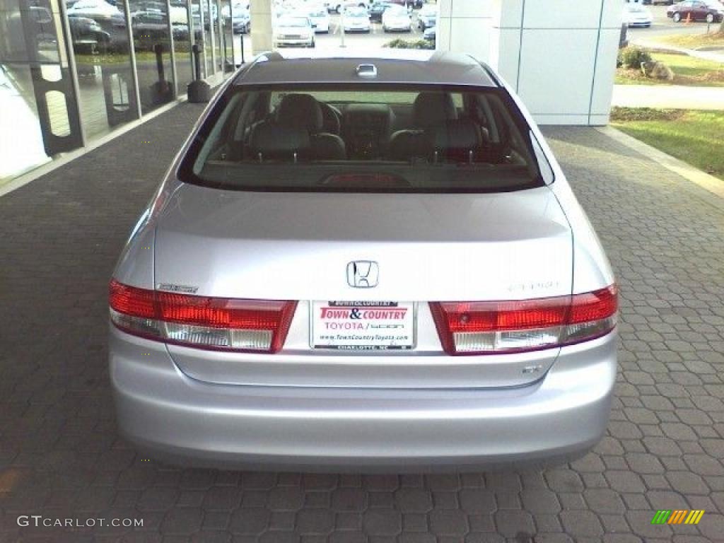 2004 Accord EX-L Sedan - Satin Silver Metallic / Black photo #4