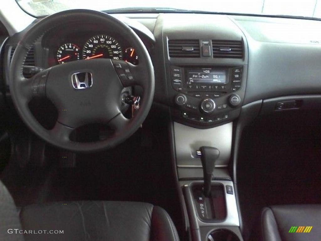 2004 Accord EX-L Sedan - Satin Silver Metallic / Black photo #5
