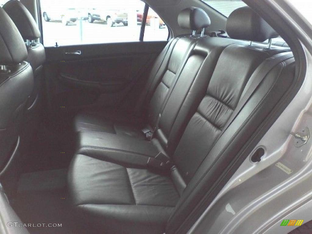 2004 Accord EX-L Sedan - Satin Silver Metallic / Black photo #7