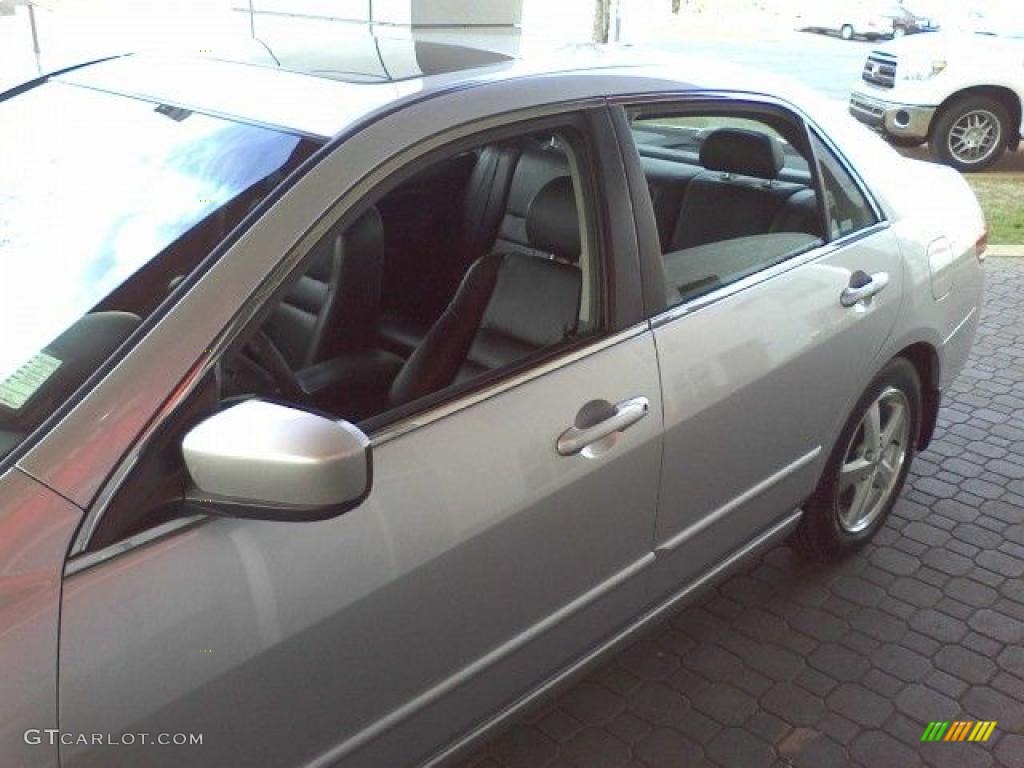 2004 Accord EX-L Sedan - Satin Silver Metallic / Black photo #20