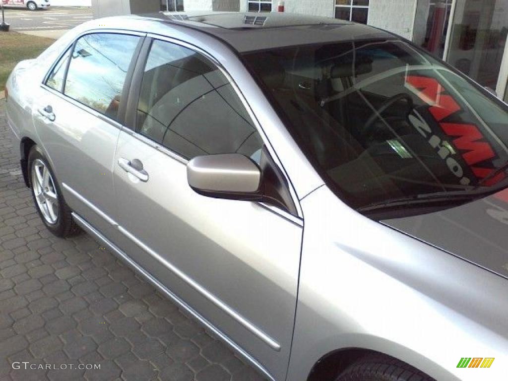 2004 Accord EX-L Sedan - Satin Silver Metallic / Black photo #21