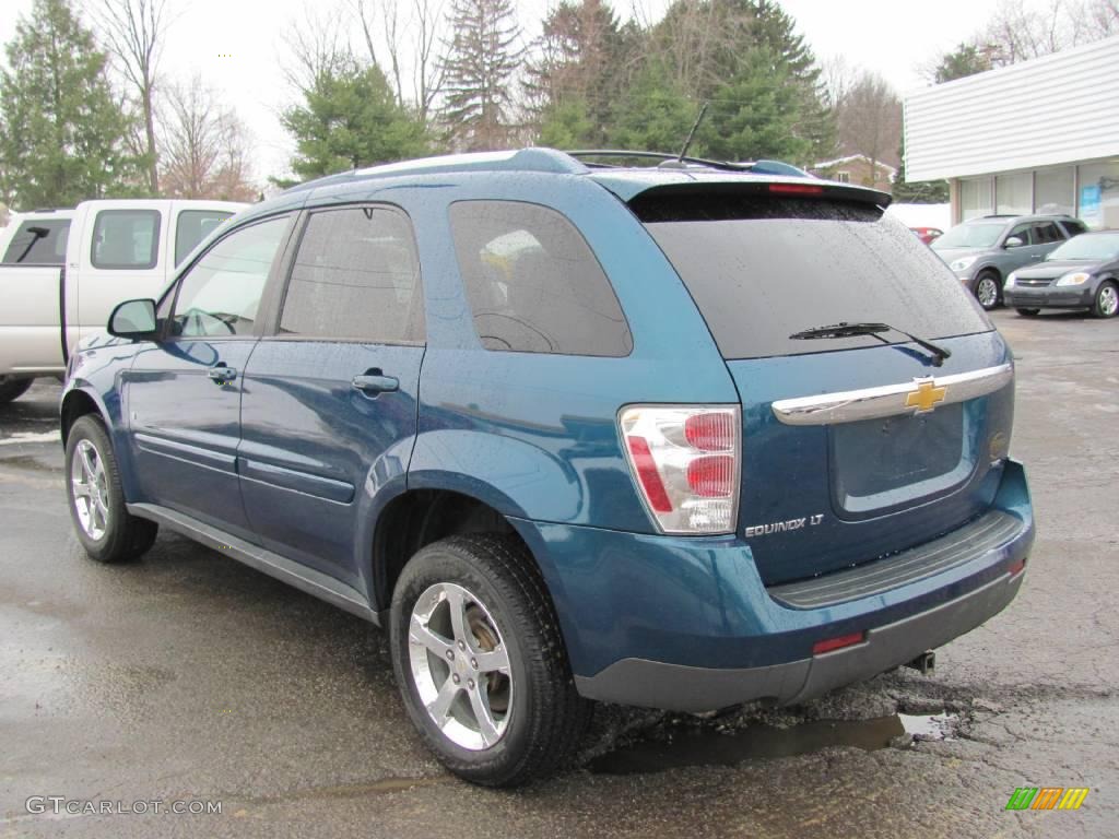2007 Equinox LT AWD - Bermuda Green Metallic / Light Gray photo #10