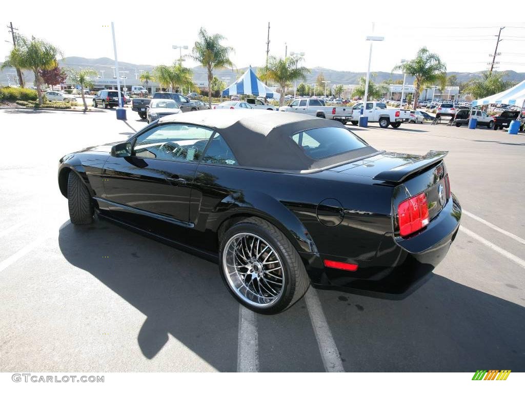 2005 Mustang V6 Premium Convertible - Black / Dark Charcoal photo #9