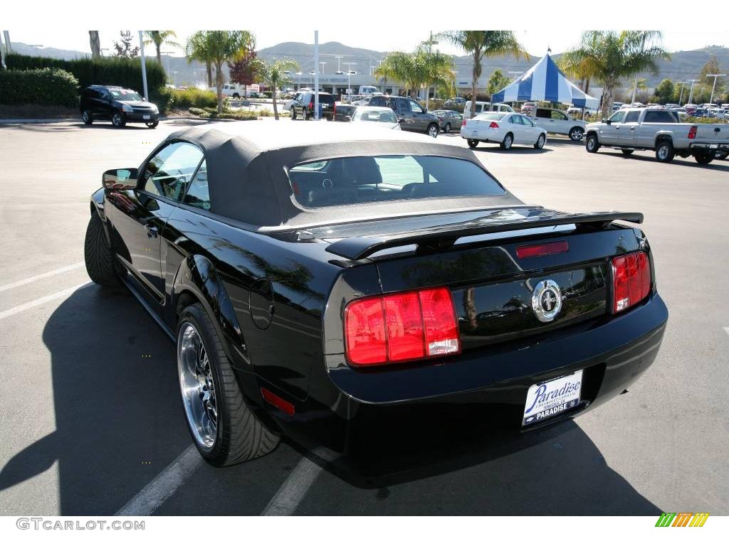 2005 Mustang V6 Premium Convertible - Black / Dark Charcoal photo #10