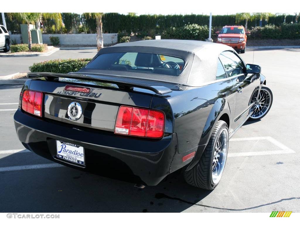 2005 Mustang V6 Premium Convertible - Black / Dark Charcoal photo #12