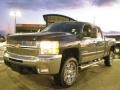 2008 Medium Green Metallic Chevrolet Silverado 2500HD LT Crew Cab 4x4  photo #2