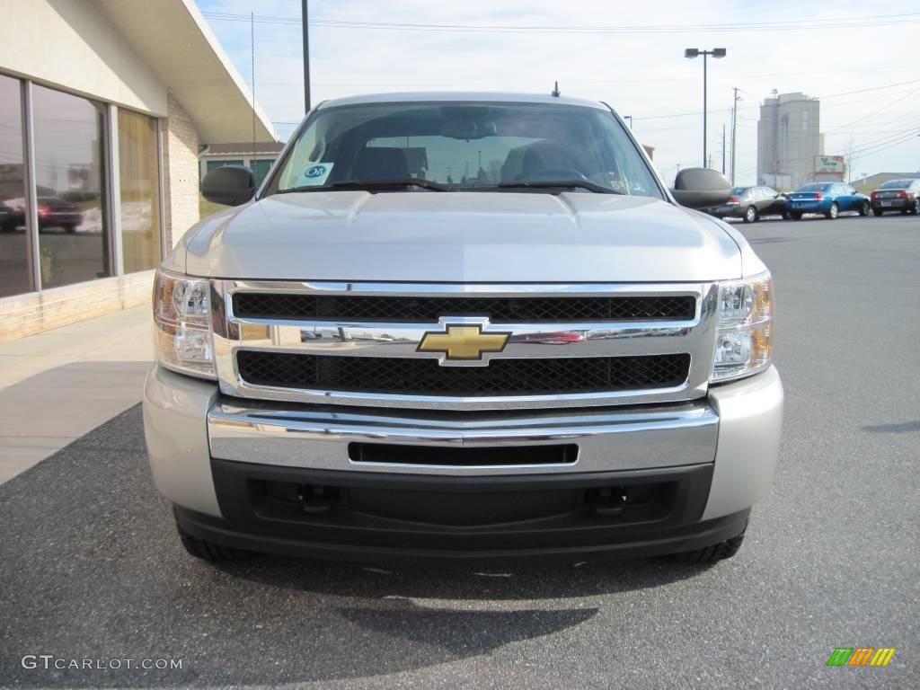 2010 Silverado 1500 LT Crew Cab 4x4 - Sheer Silver Metallic / Ebony photo #2