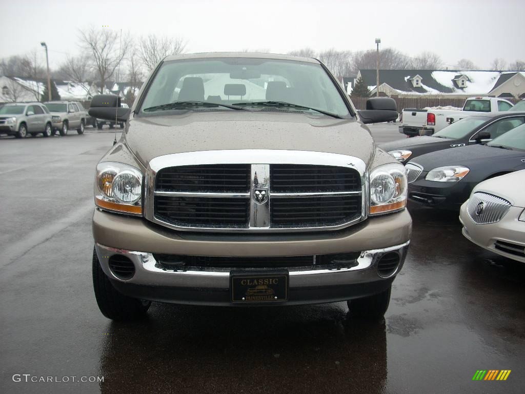 2006 Ram 2500 SLT Mega Cab 4x4 - Light Almond Pearl Metallic / Khaki photo #2