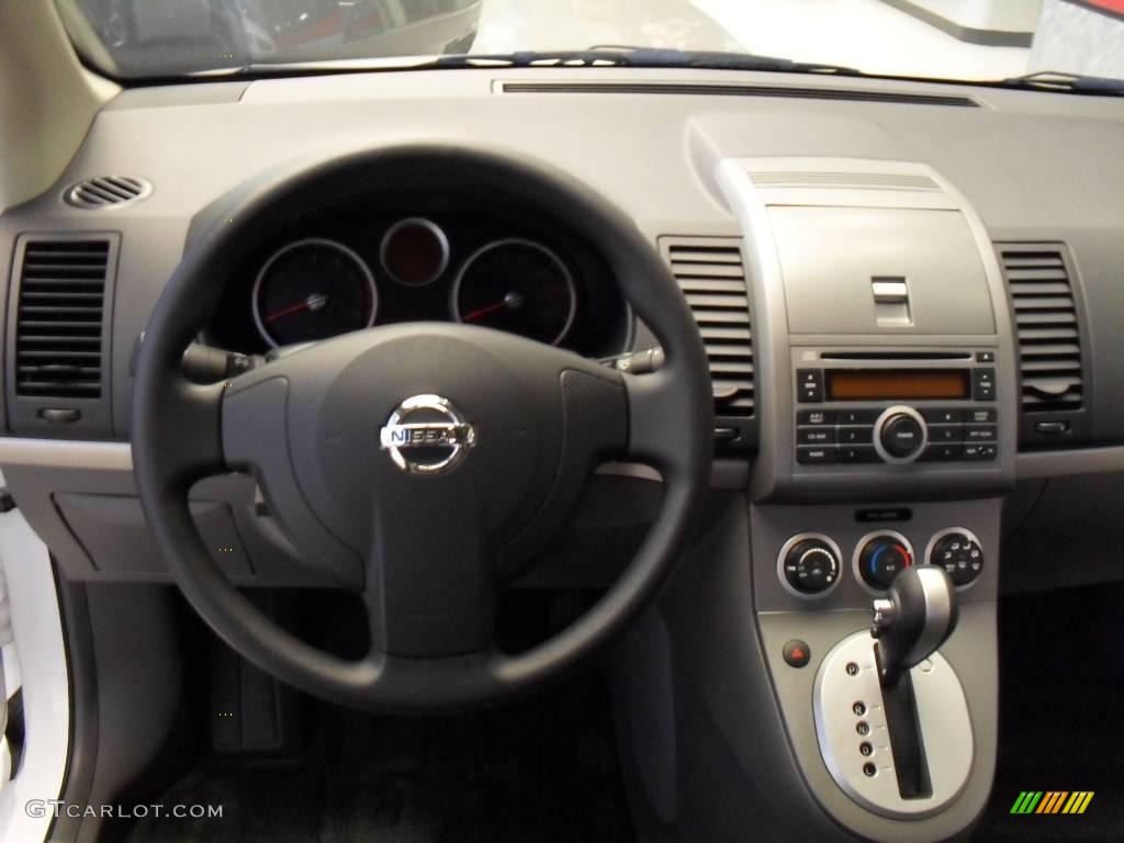 2008 Sentra 2.0 - Fresh Powder White / Charcoal/Steel photo #20