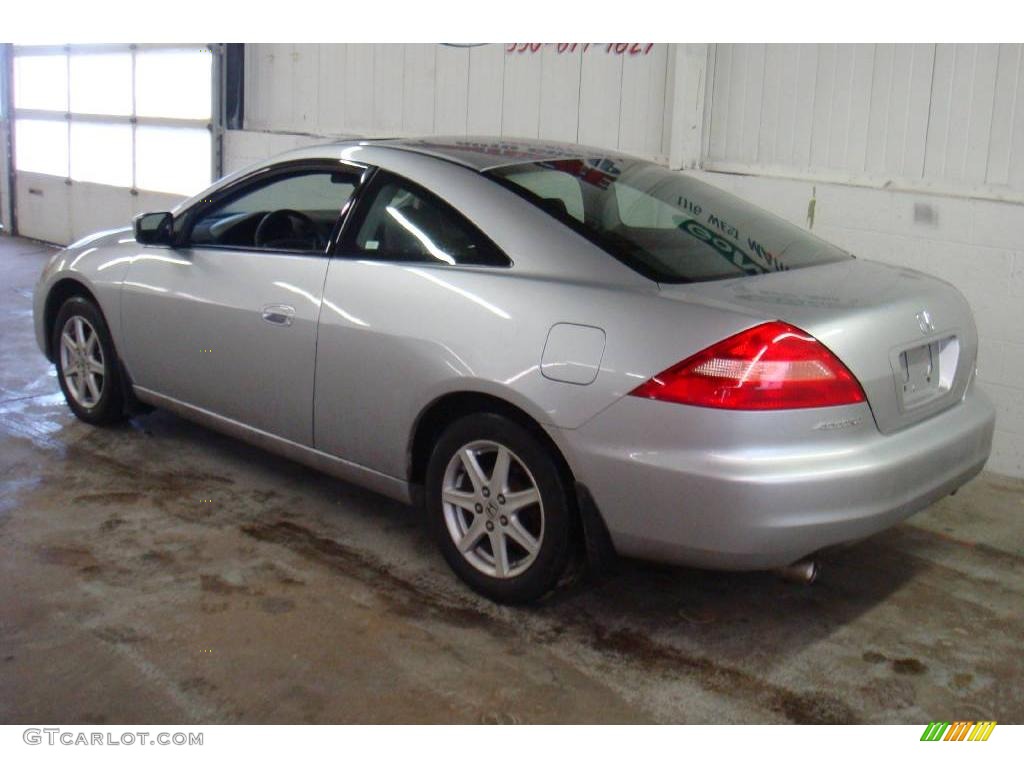 2003 Accord EX V6 Coupe - Satin Silver Metallic / Black photo #6