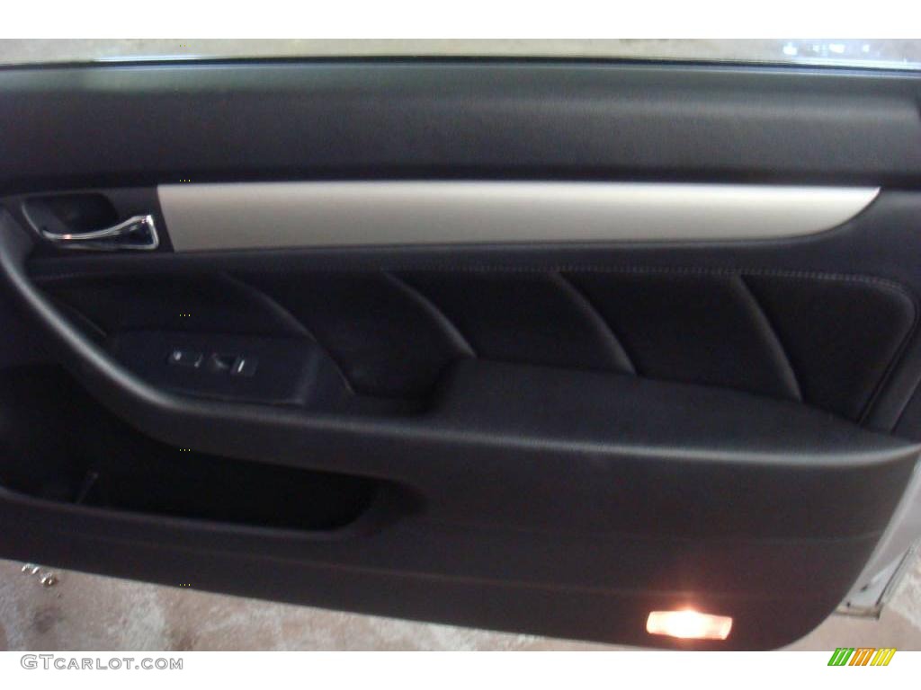 2003 Accord EX V6 Coupe - Satin Silver Metallic / Black photo #10