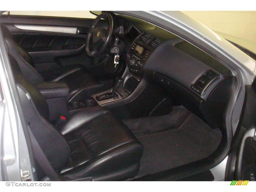 2003 Accord EX V6 Coupe - Satin Silver Metallic / Black photo #14