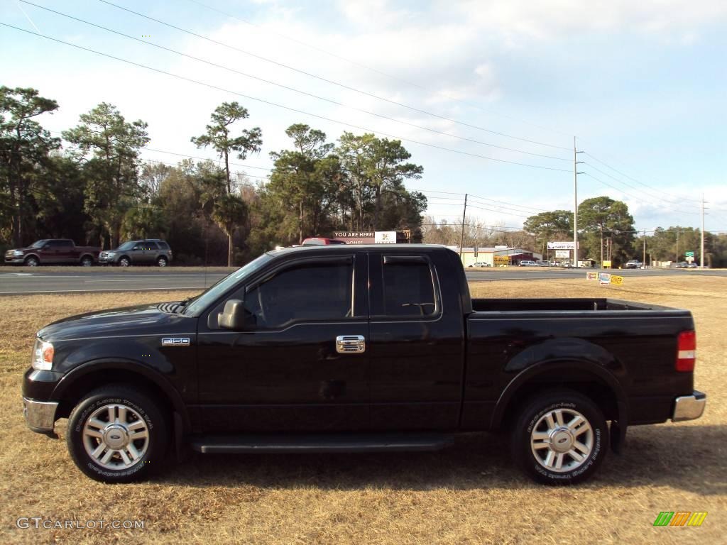 2004 F150 Lariat SuperCab - Black / Tan photo #2