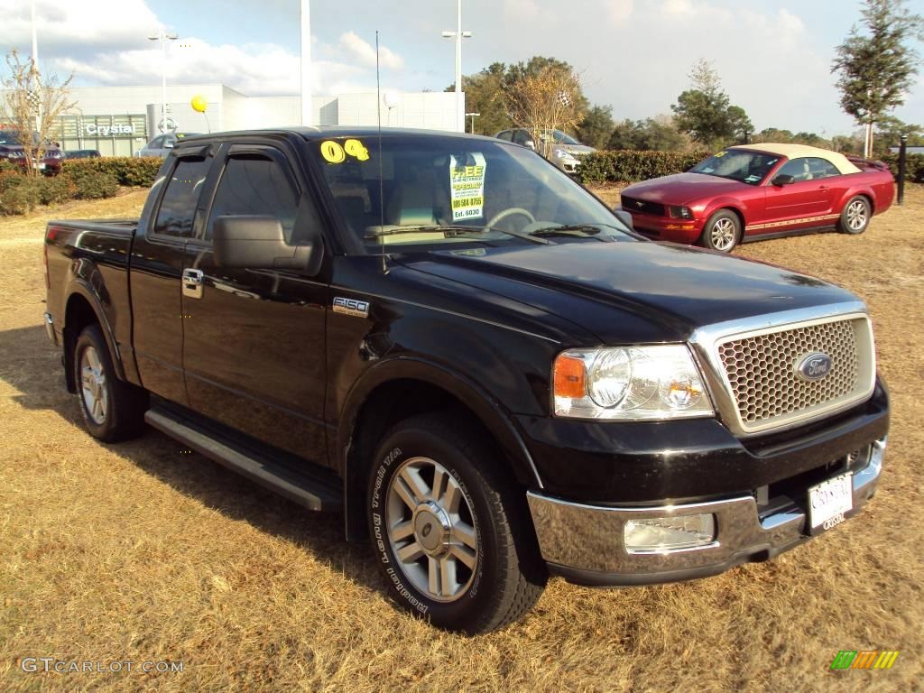 2004 F150 Lariat SuperCab - Black / Tan photo #10