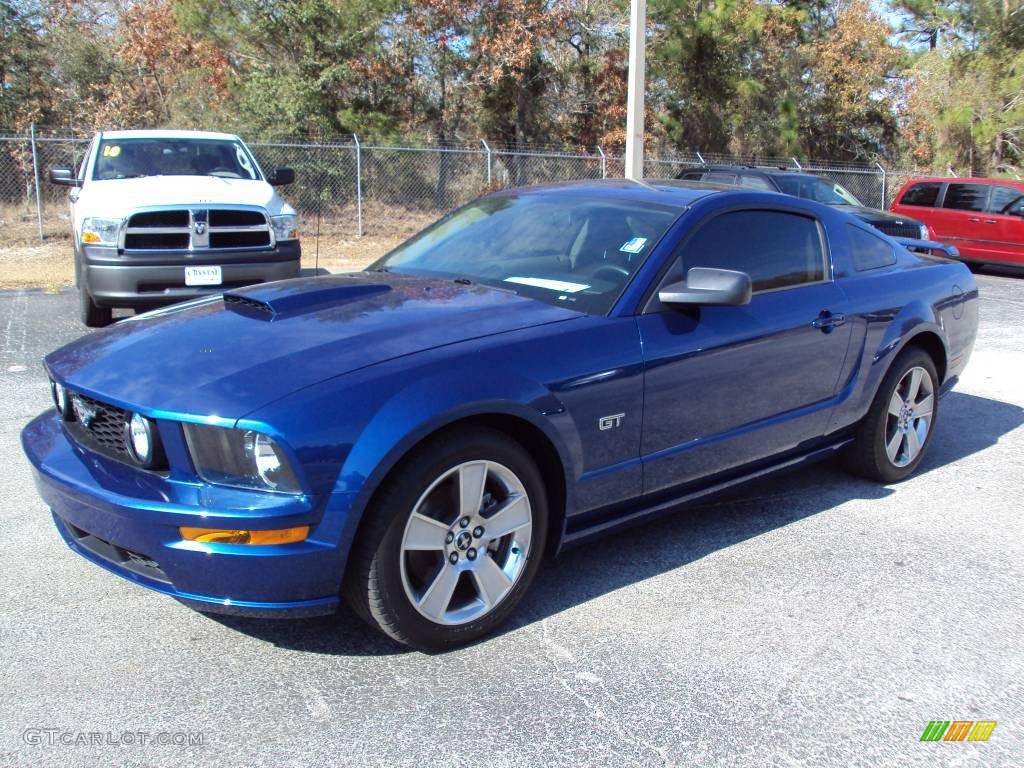 2007 Mustang GT Premium Coupe - Vista Blue Metallic / Dark Charcoal photo #1