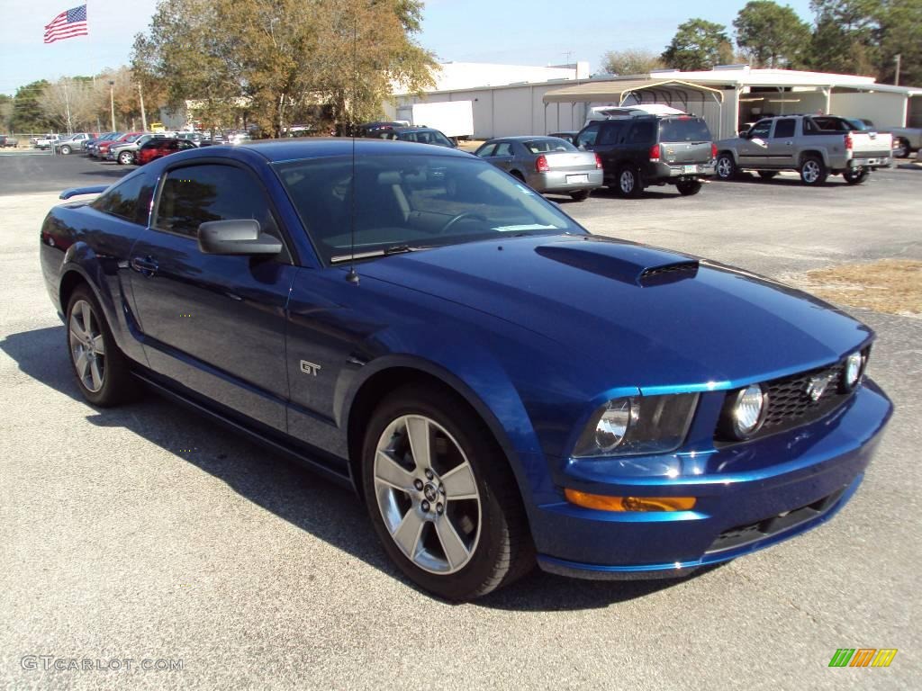 2007 Mustang GT Premium Coupe - Vista Blue Metallic / Dark Charcoal photo #10