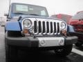 2010 Deep Water Blue Pearl Jeep Wrangler Unlimited Sahara 4x4  photo #2