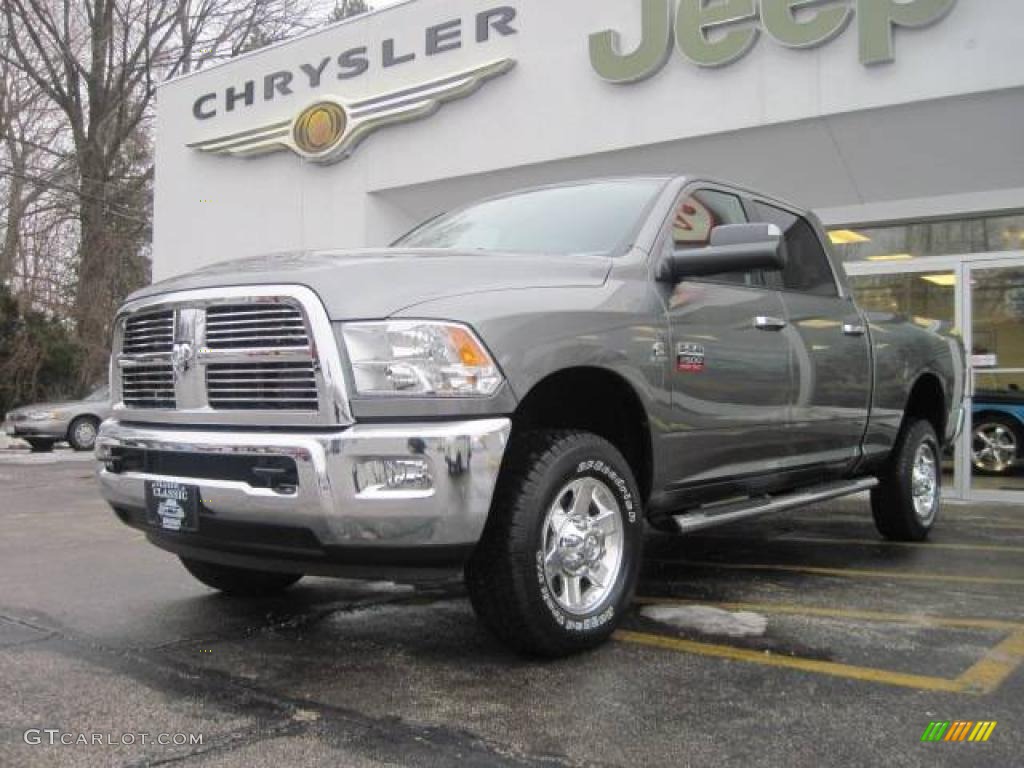 2010 Ram 2500 Big Horn Edition Crew Cab 4x4 - Mineral Gray Metallic / Dark Slate/Medium Graystone photo #1